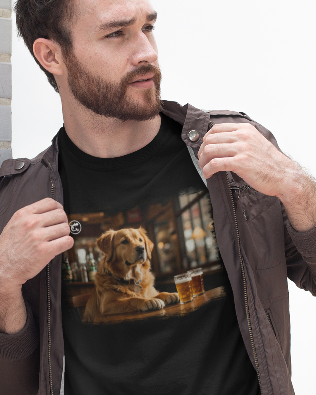 Nome do produto: Camiseta de Boteco Melhores Amigos do Homem - Golden Retriever
