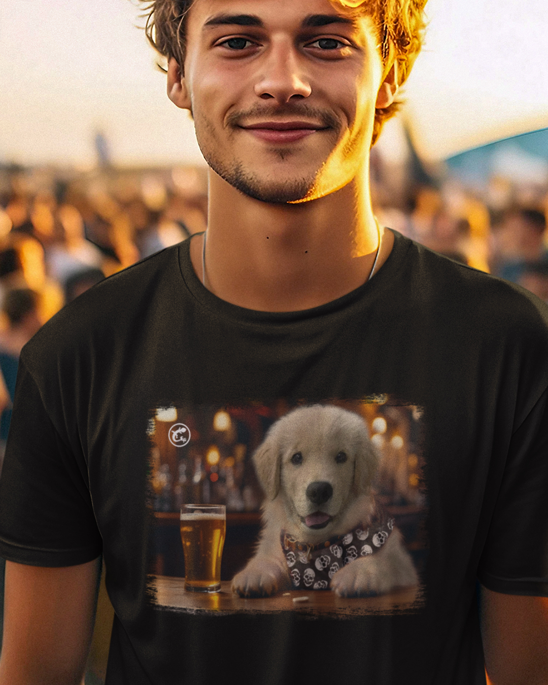 Nome do produto: Camiseta de Boteco Golden Puppy Jack
