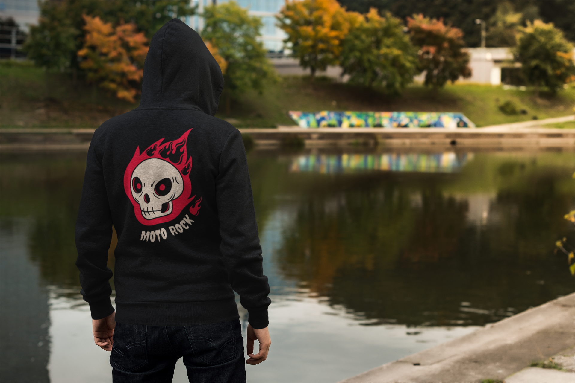 Nome do produto: MOLETOM ZIPER MOTO ROCK