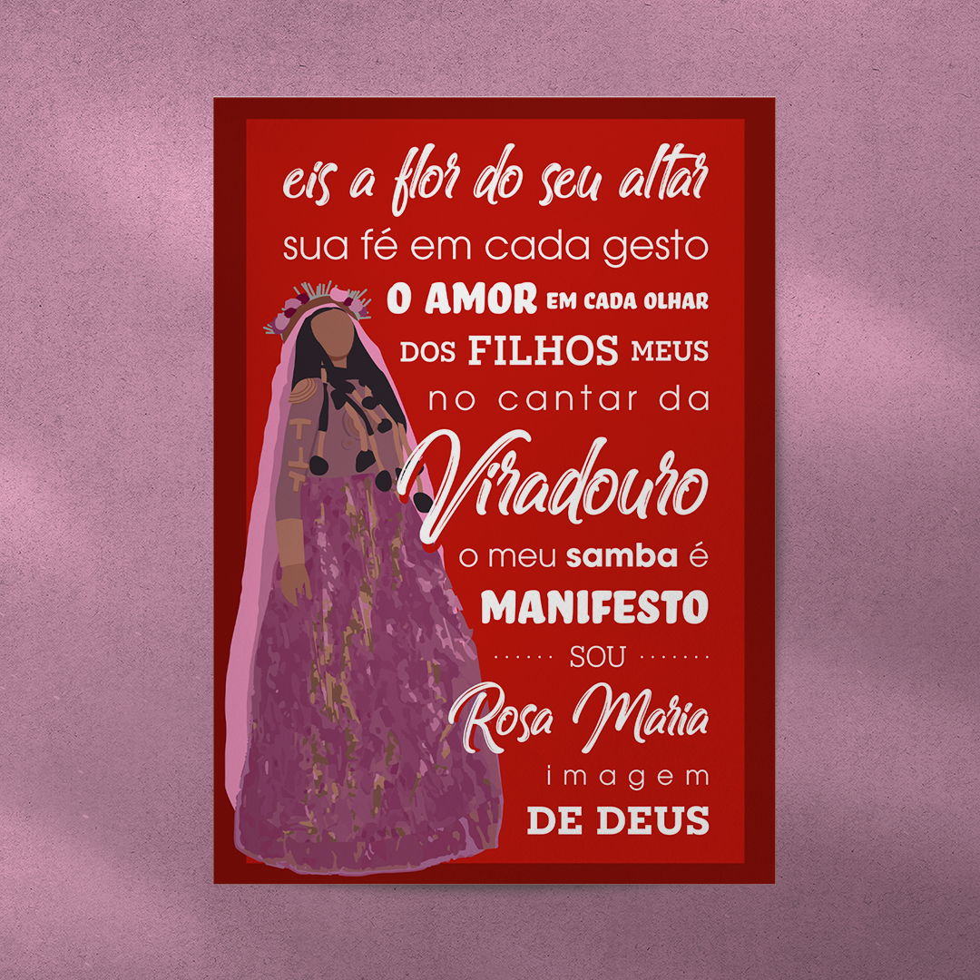 Nome do produto: Viradouro 2023 - Rosa Maria Egípcia: Poster