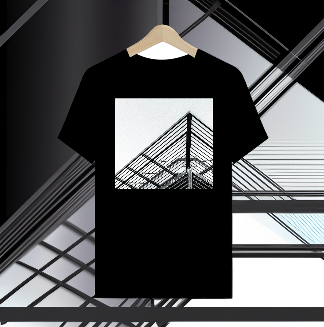 Nome do produto: Camiseta Minimalista: Estilo Simples e Sofisticado em Preto e Branco