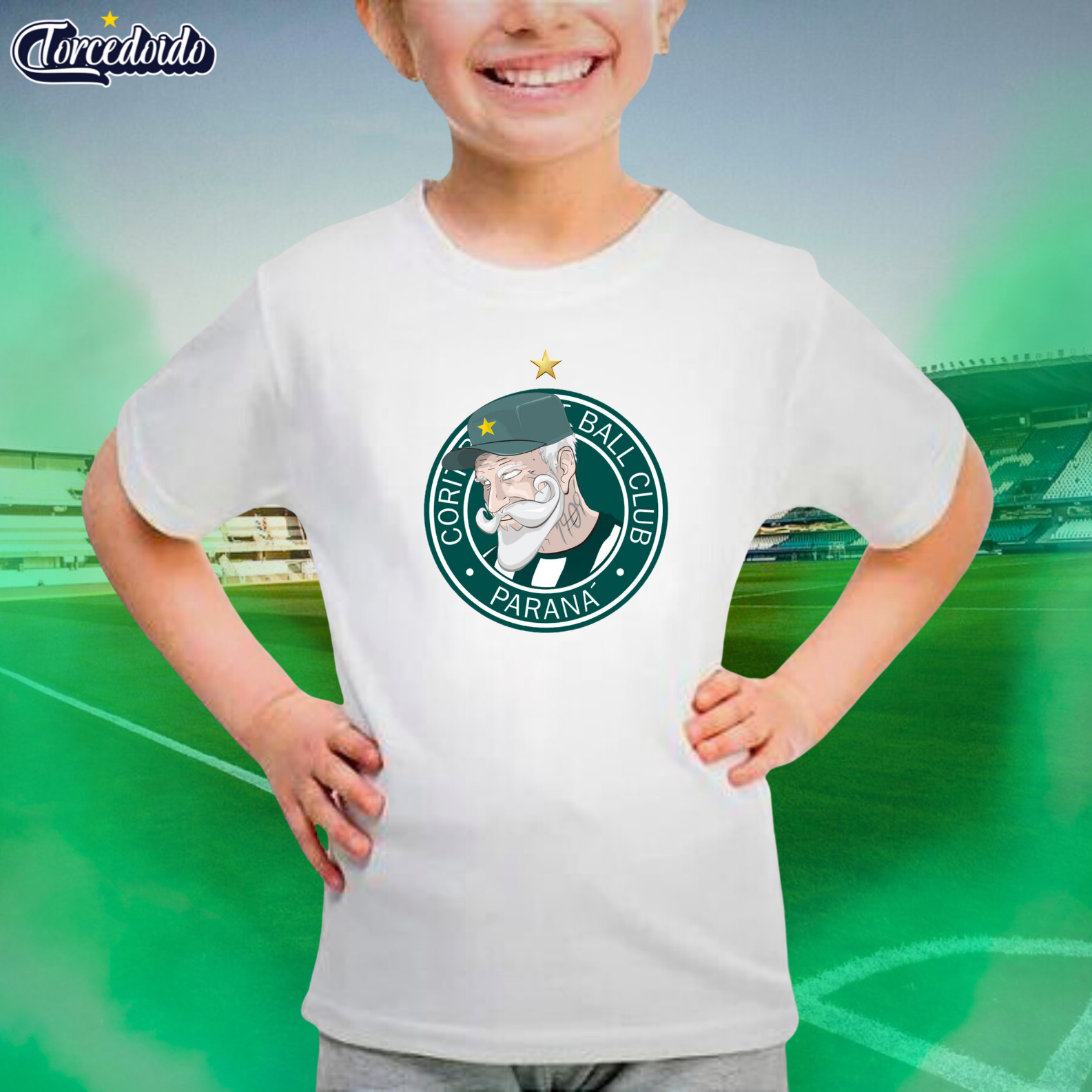 Nome do produto: Camiseta Infantil Vovô Coxa - Coritiba