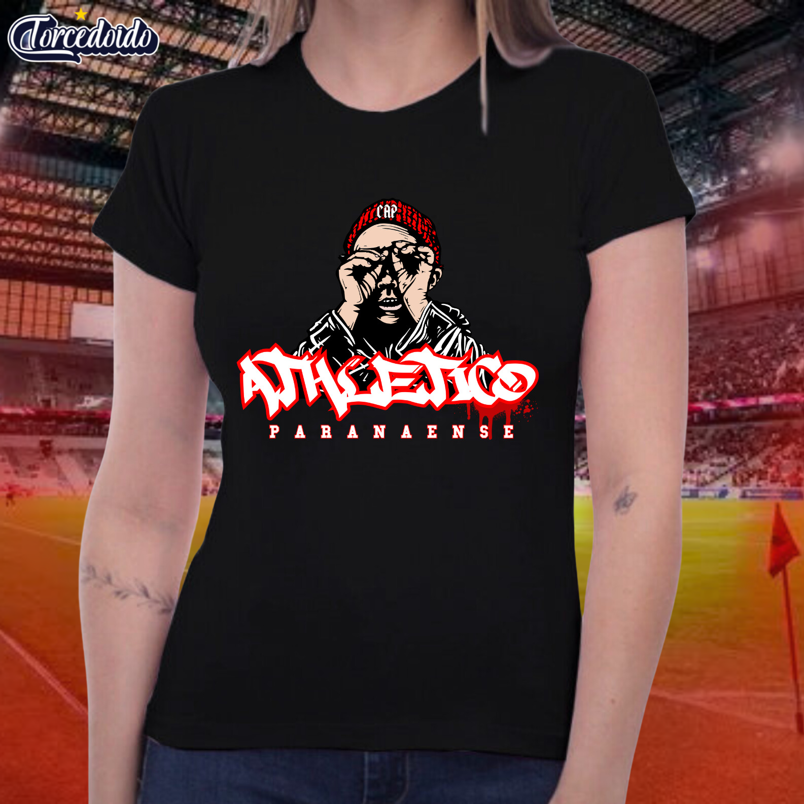 Nome do produto: Camiseta Baby Look Grafitti - Athletico