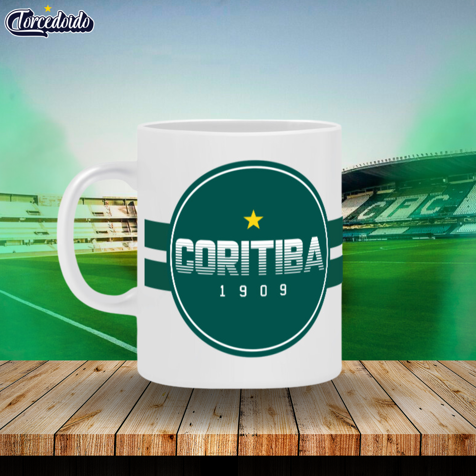 Nome do produto: Caneca Coritiba Logo - Coritiba