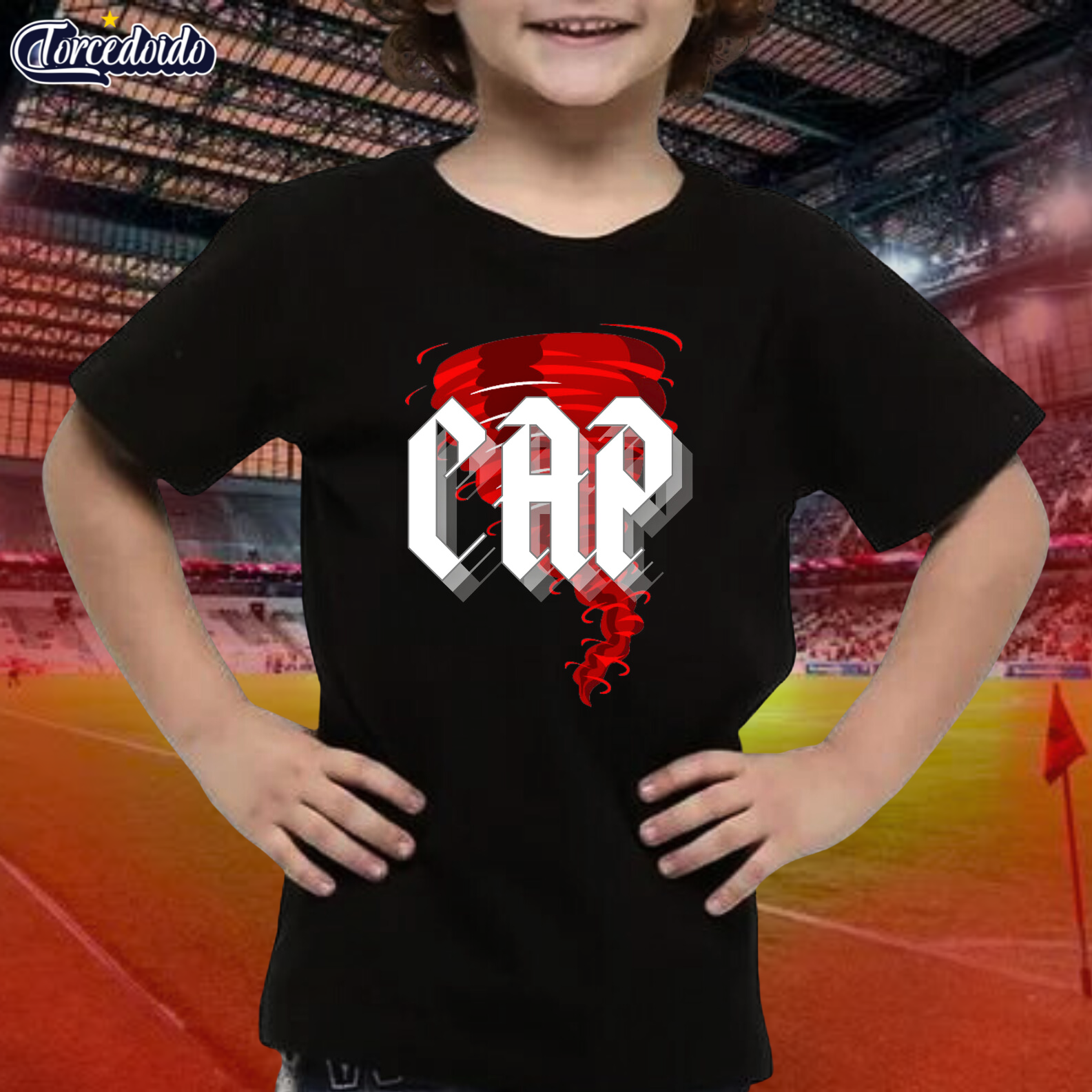 Nome do produto: Camiseta Infantil Furacão CAP - Athletico