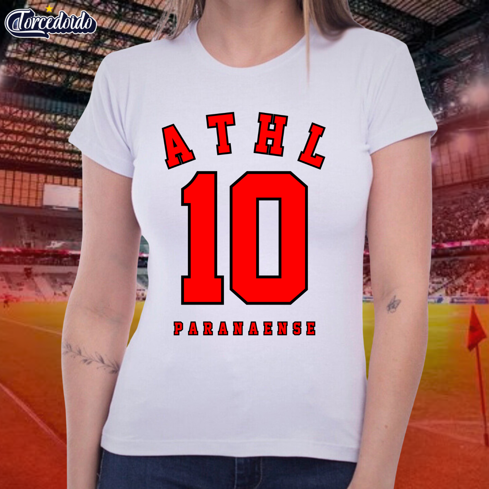 Nome do produto: Camiseta Baby Look College - Athletico