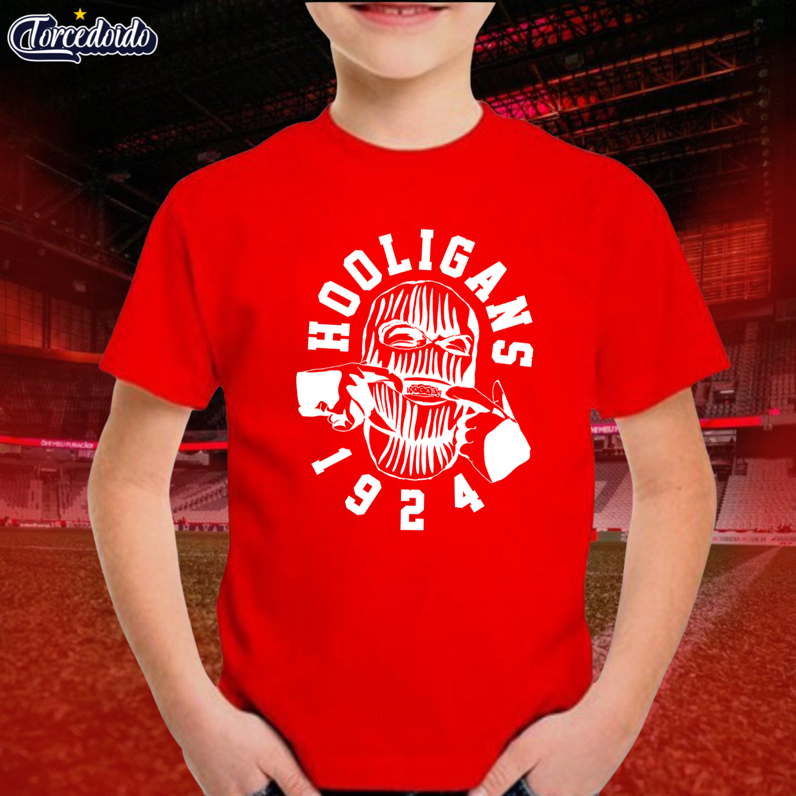 Nome do produto: Camiseta Infantil Hooligans 1924 - Athletico