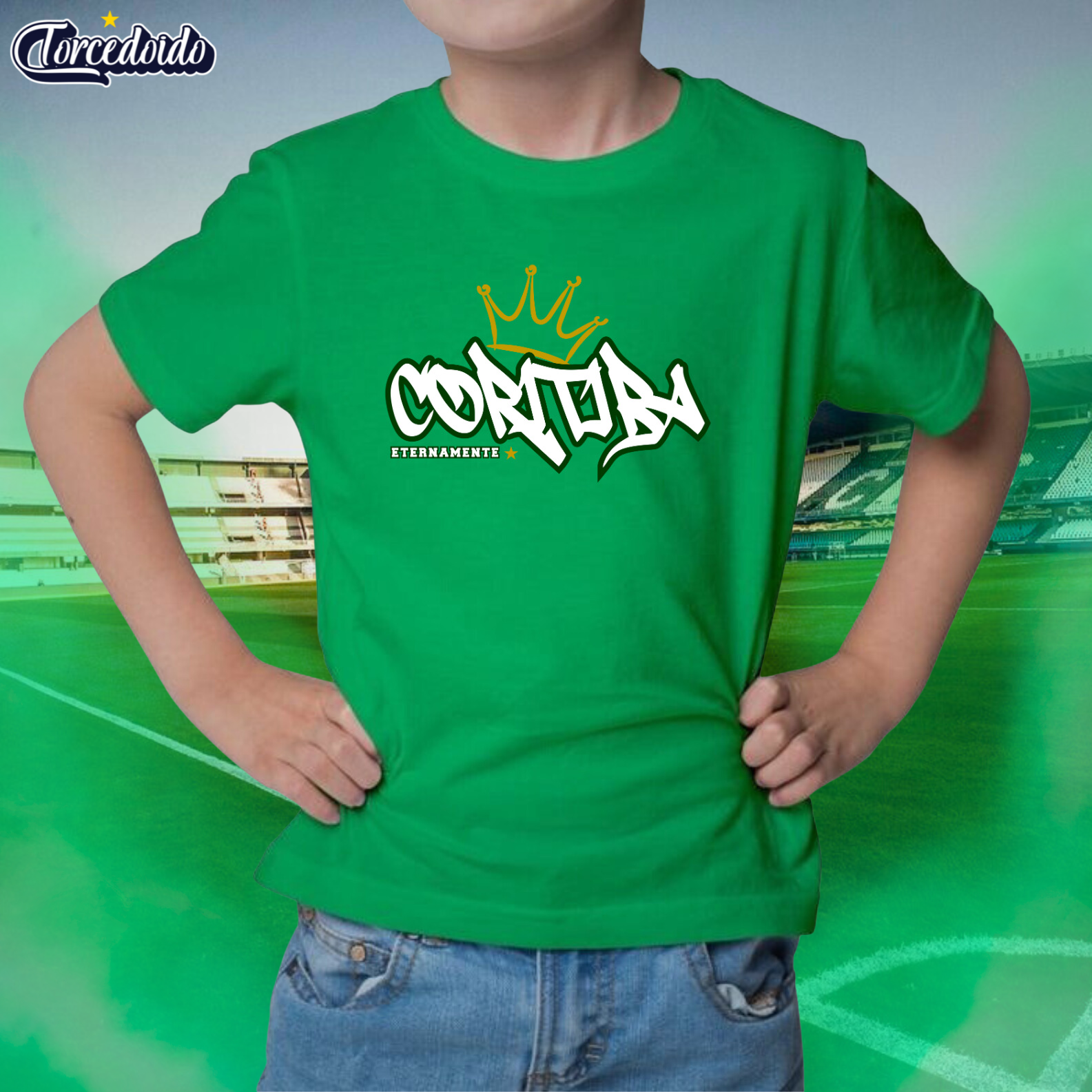 Nome do produto: Camiseta Infantil Graffiti - Coritiba