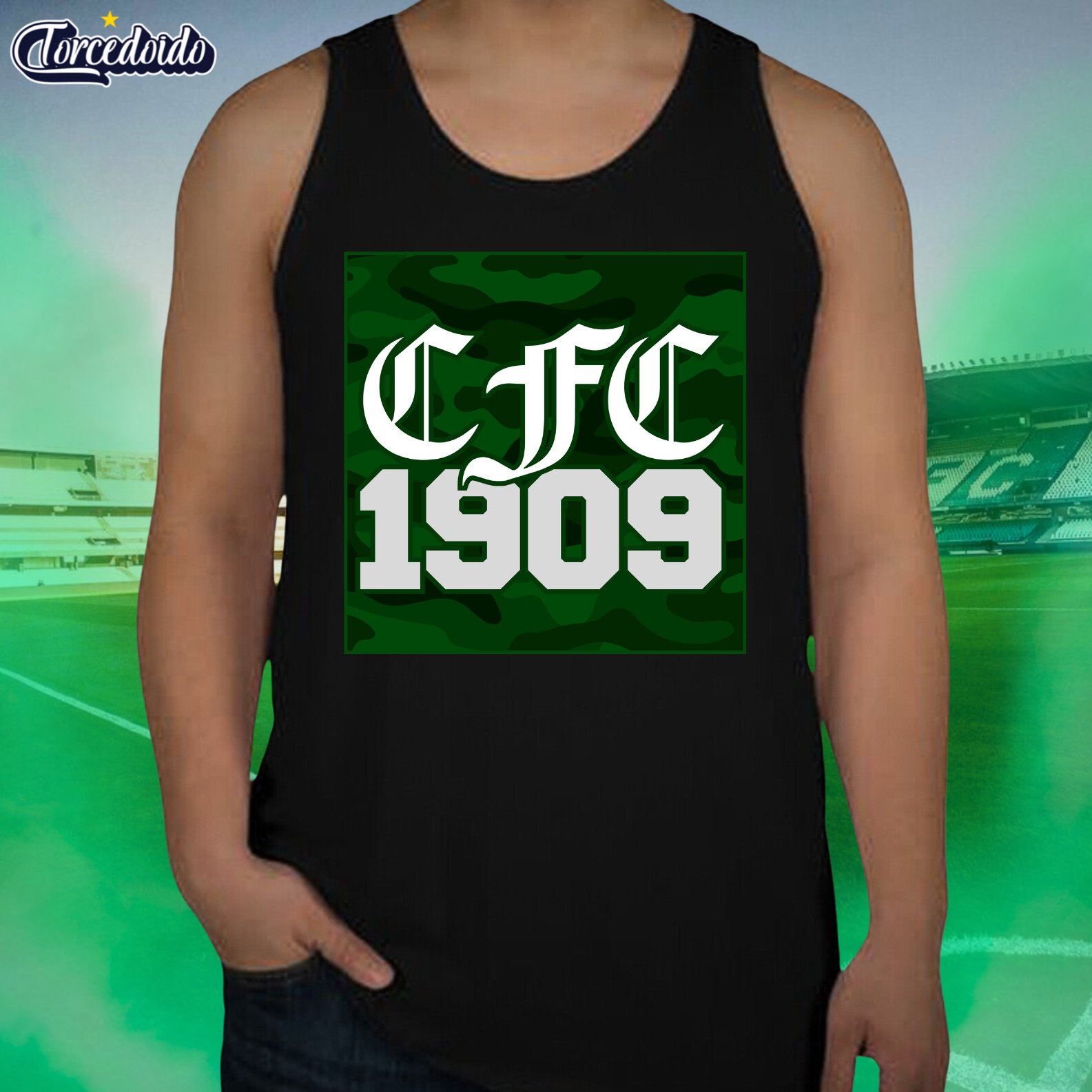 Nome do produto: Regata Camuflada 1909 - Coritiba