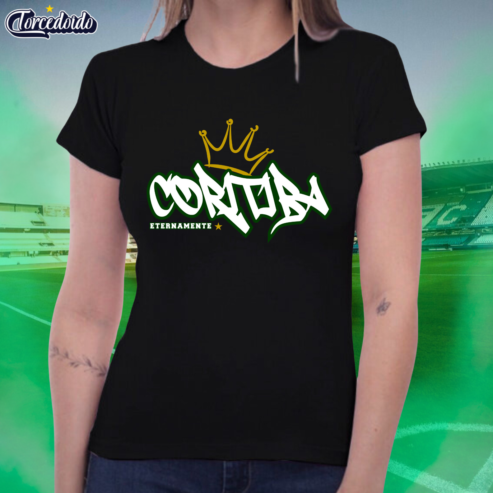 Nome do produto: Camiseta Baby Look Grafitti - Coritiba