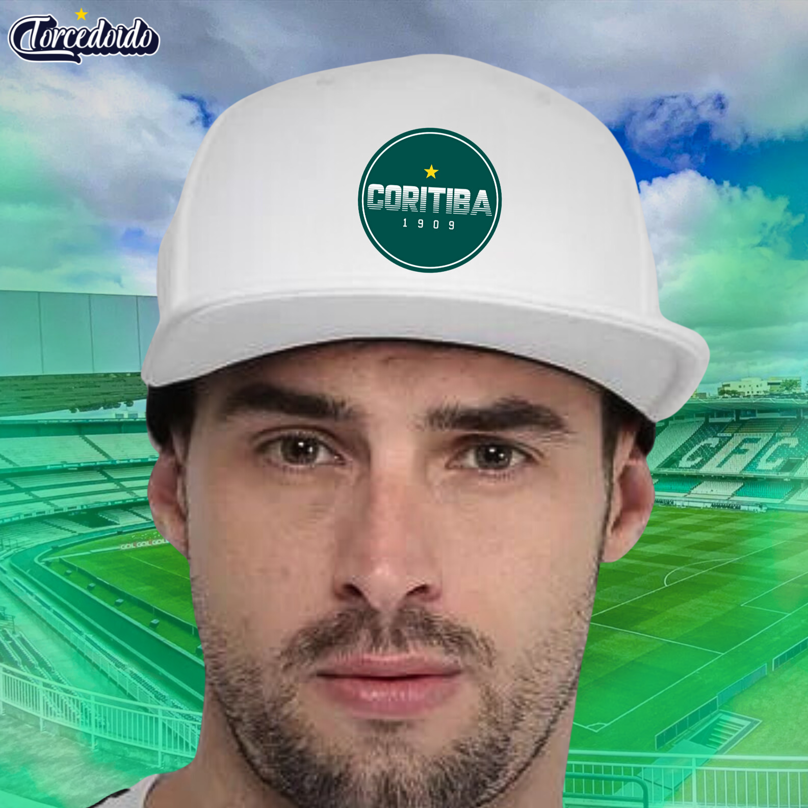 Nome do produto: Boné Aba Reta Coritiba Logo - Coritiba