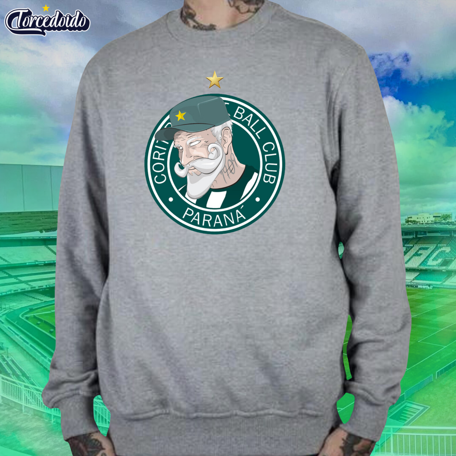 Nome do produto: Moletom Careca Vovô Coxa - Coritiba