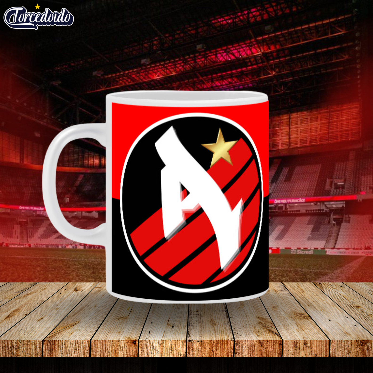 Nome do produto: Caneca Cerâmica Letra - Athletico