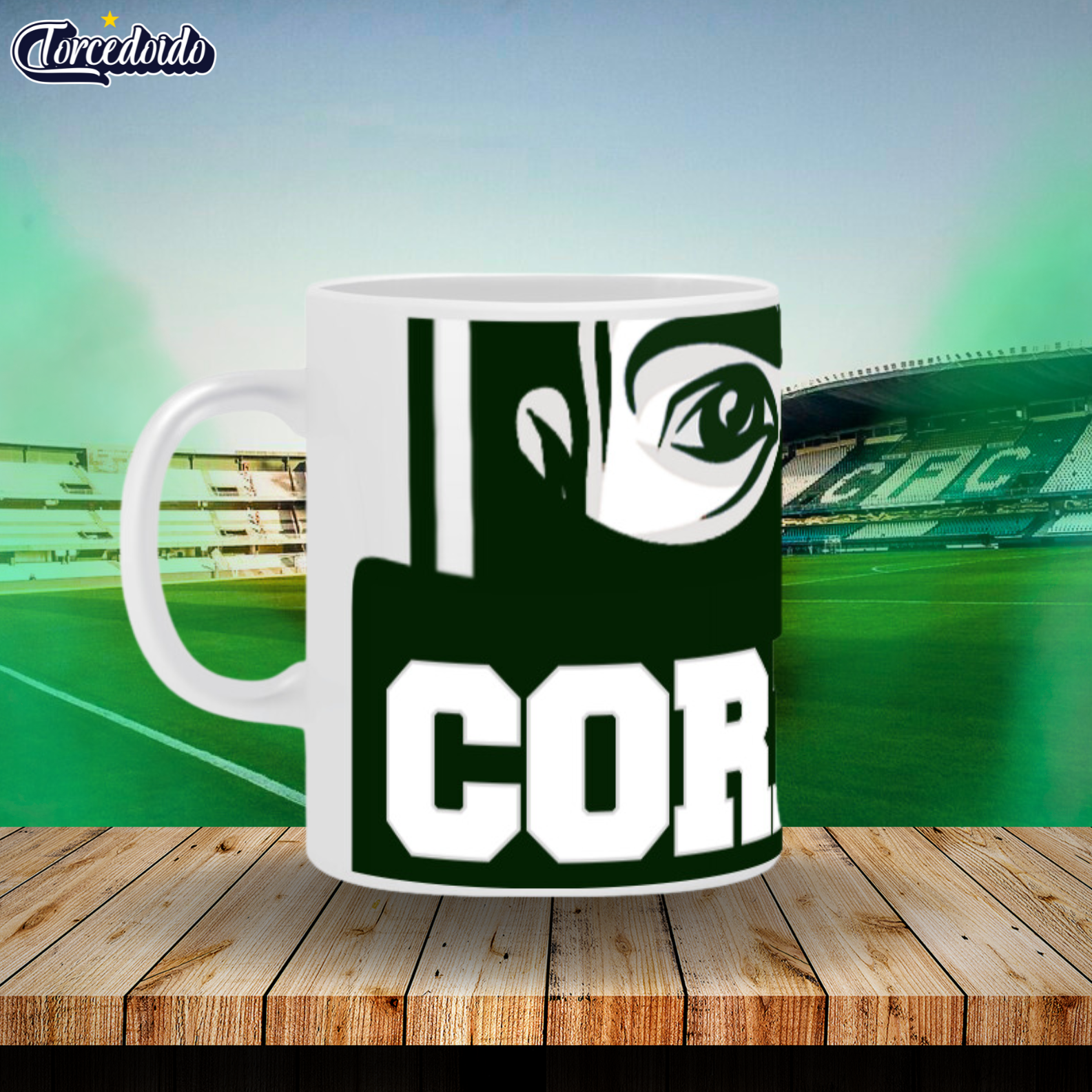 Nome do produto: Caneca Cerâmica Home - Coritiba