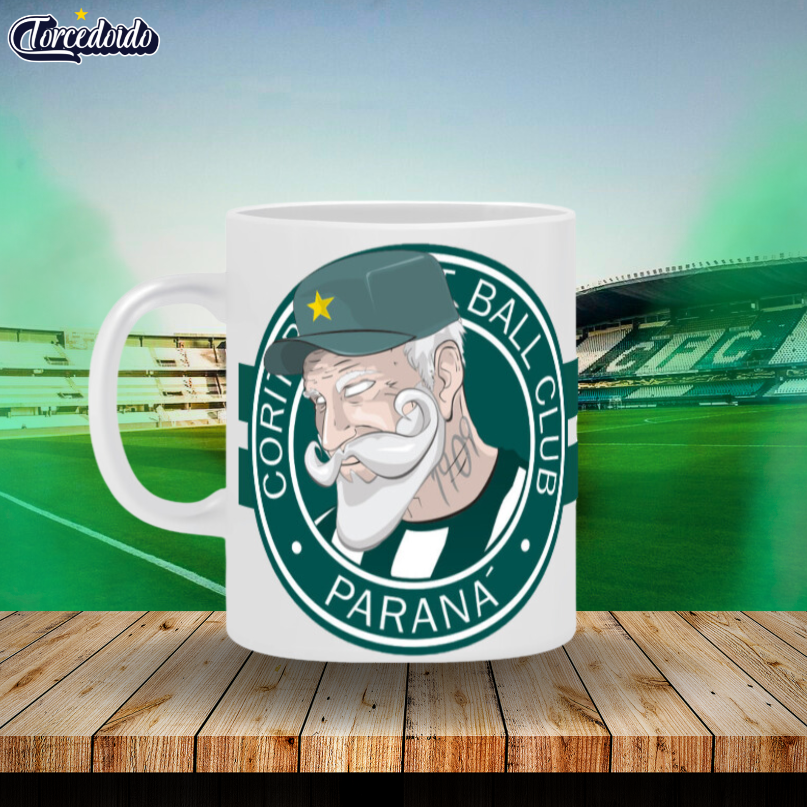 Nome do produto: Caneca Cerâmica Vovô Coxa - Coritiba