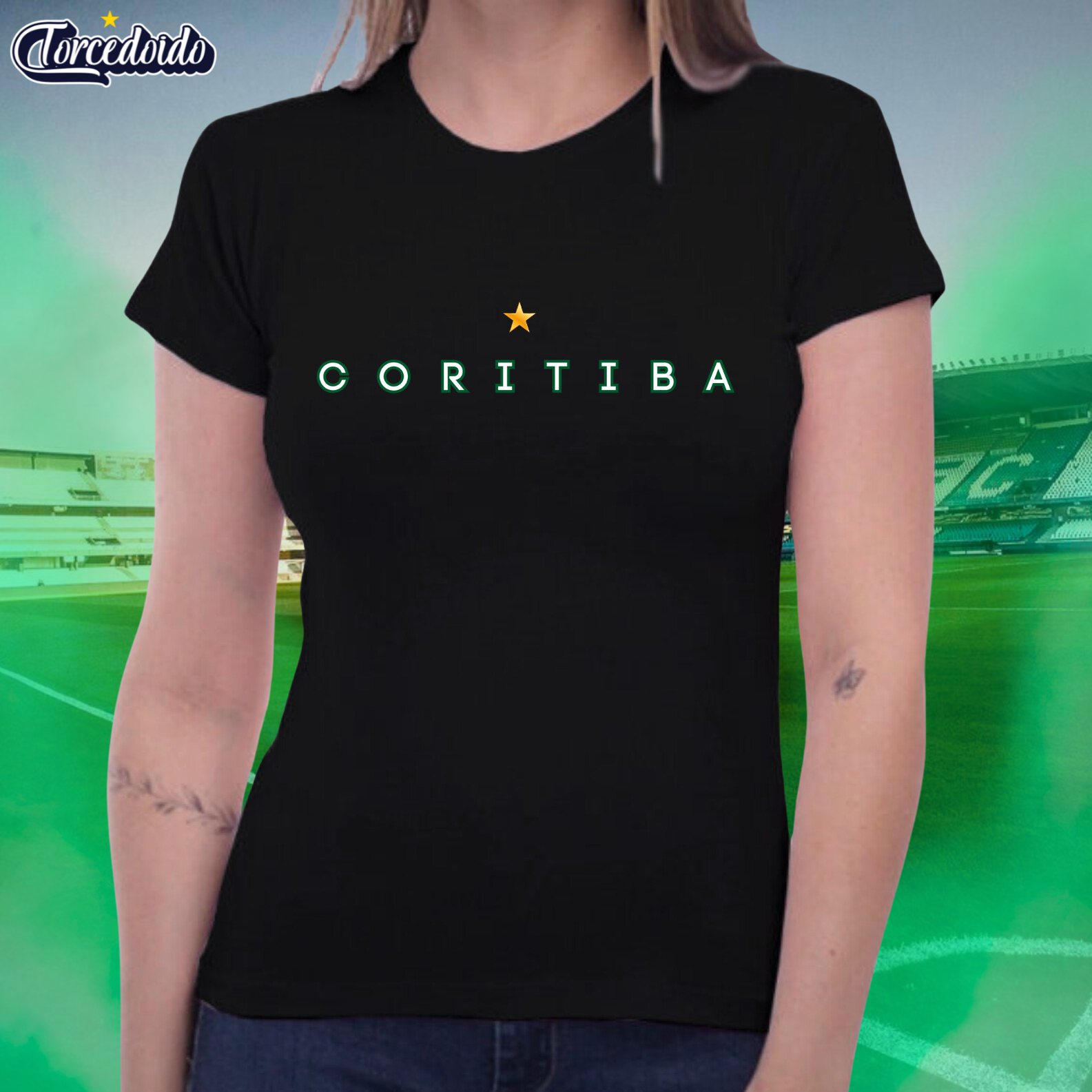 Nome do produto: Camiseta Baby Look Basic - Coritiba