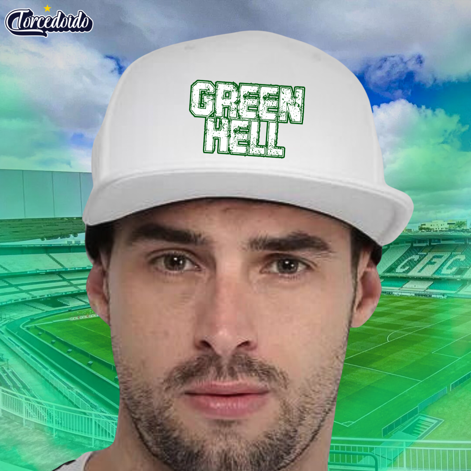 Nome do produto: Boné Aba Reta Green Hell - Coritiba