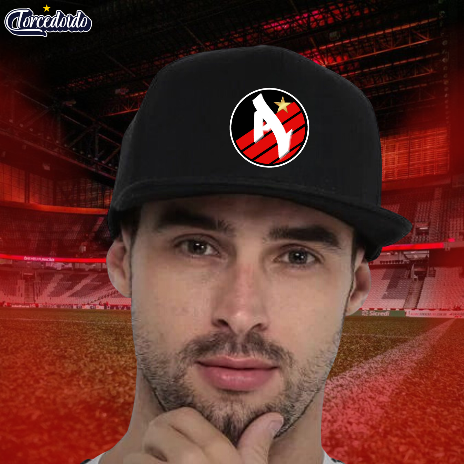 Nome do produto: Boné Aba Reta Letra - Athletico