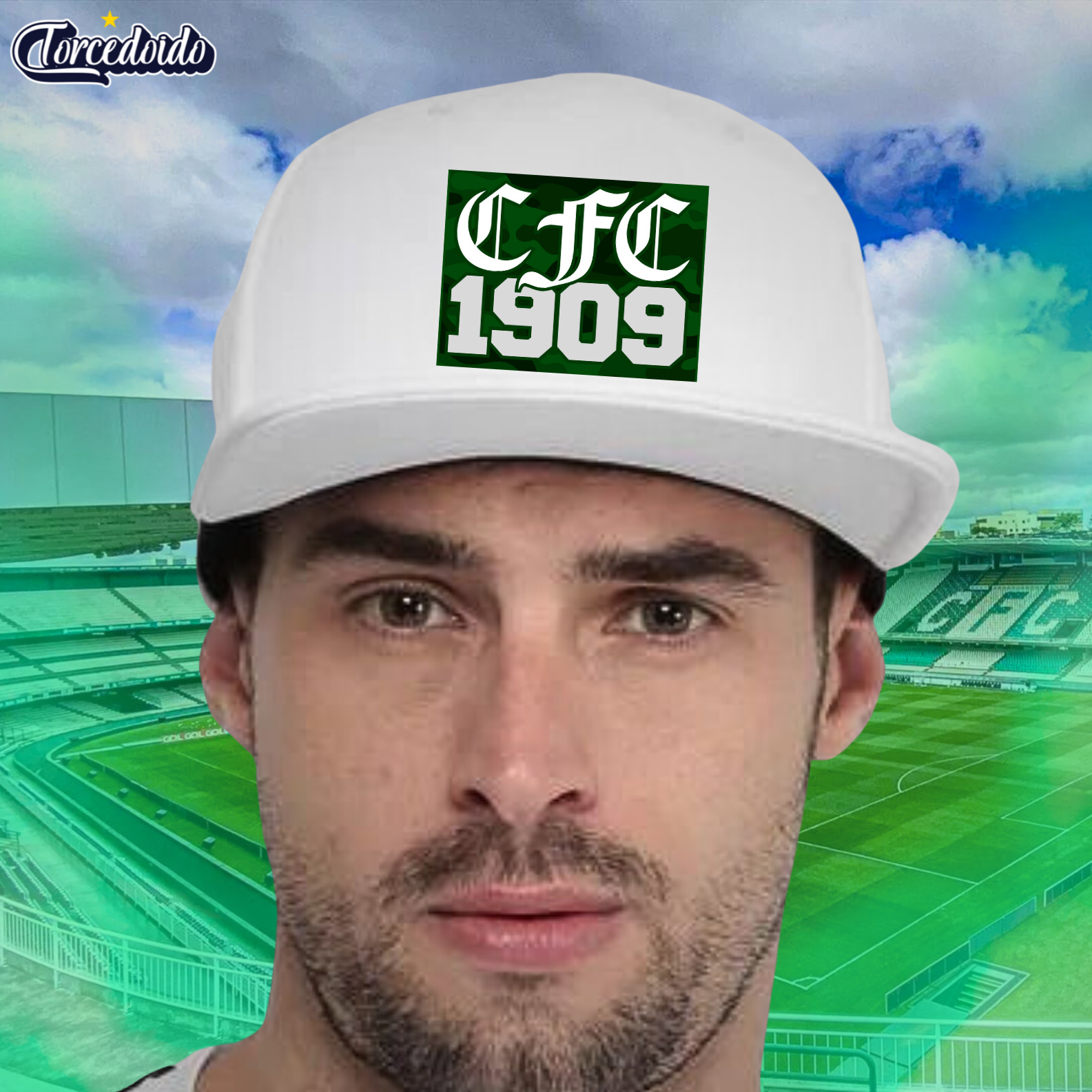 Nome do produto: Boné Aba Reta Camuflado - Coritiba