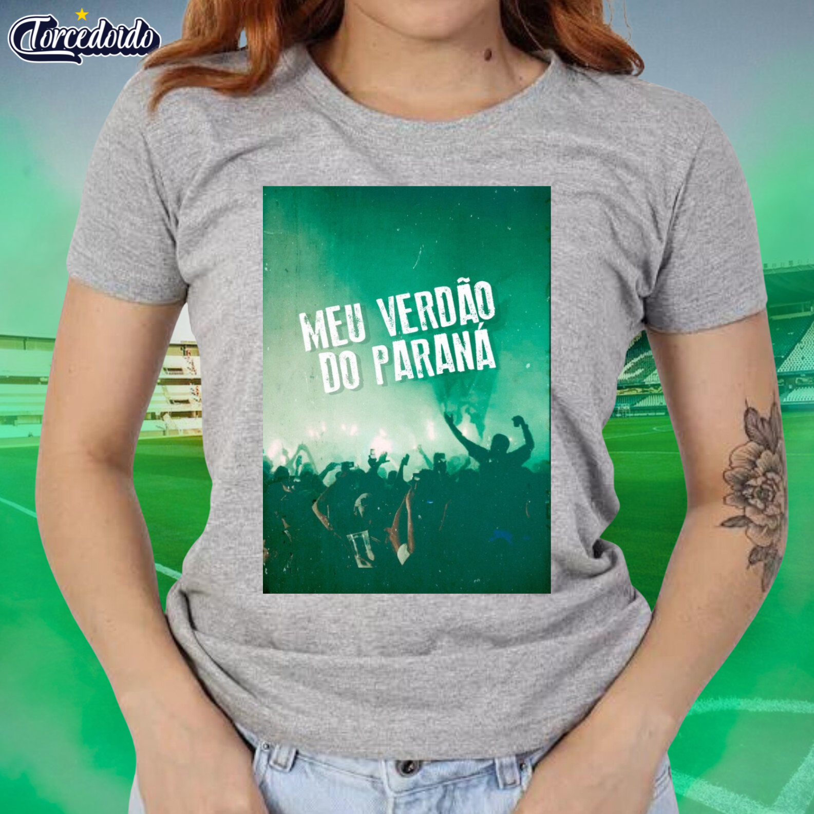Nome do produto: Camiseta Baby Look Verdão - Coritiba
