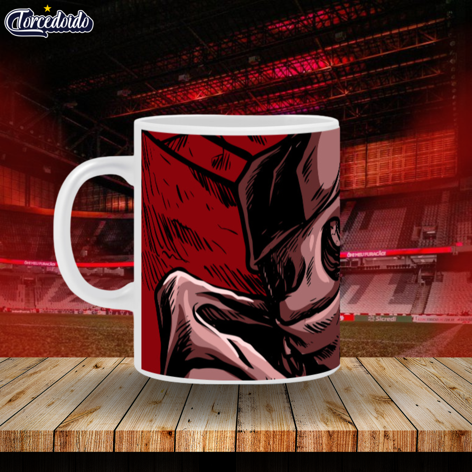 Nome do produto: Caneca Cerâmica Person Furacão - Athletico