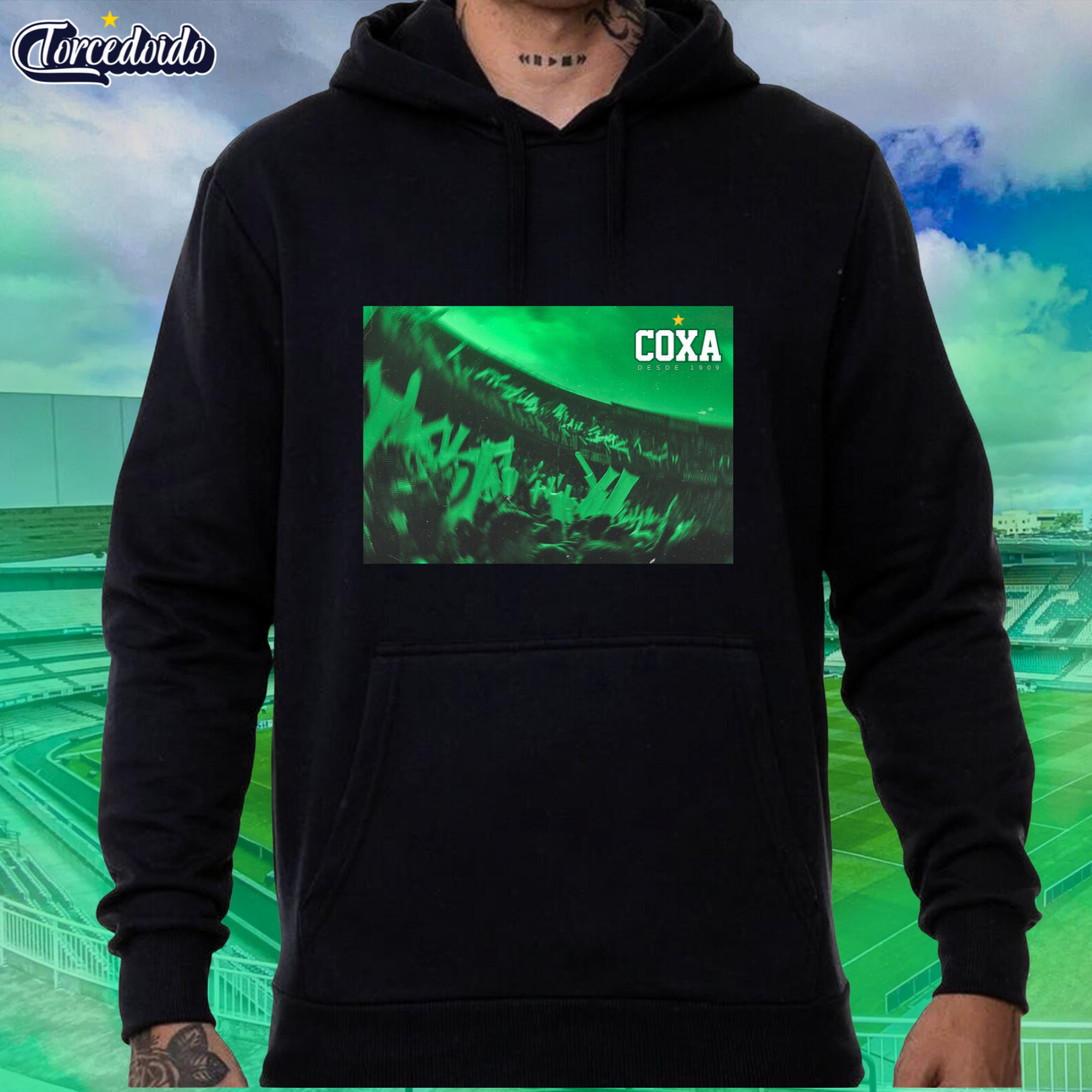 Nome do produto: Moletom Canguru Torcida Coxa - Coritiba