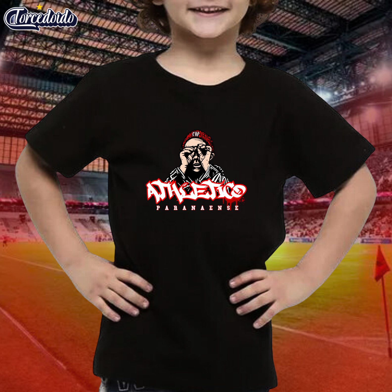 Nome do produto: Camiseta Infantil Graffiti - Athletico