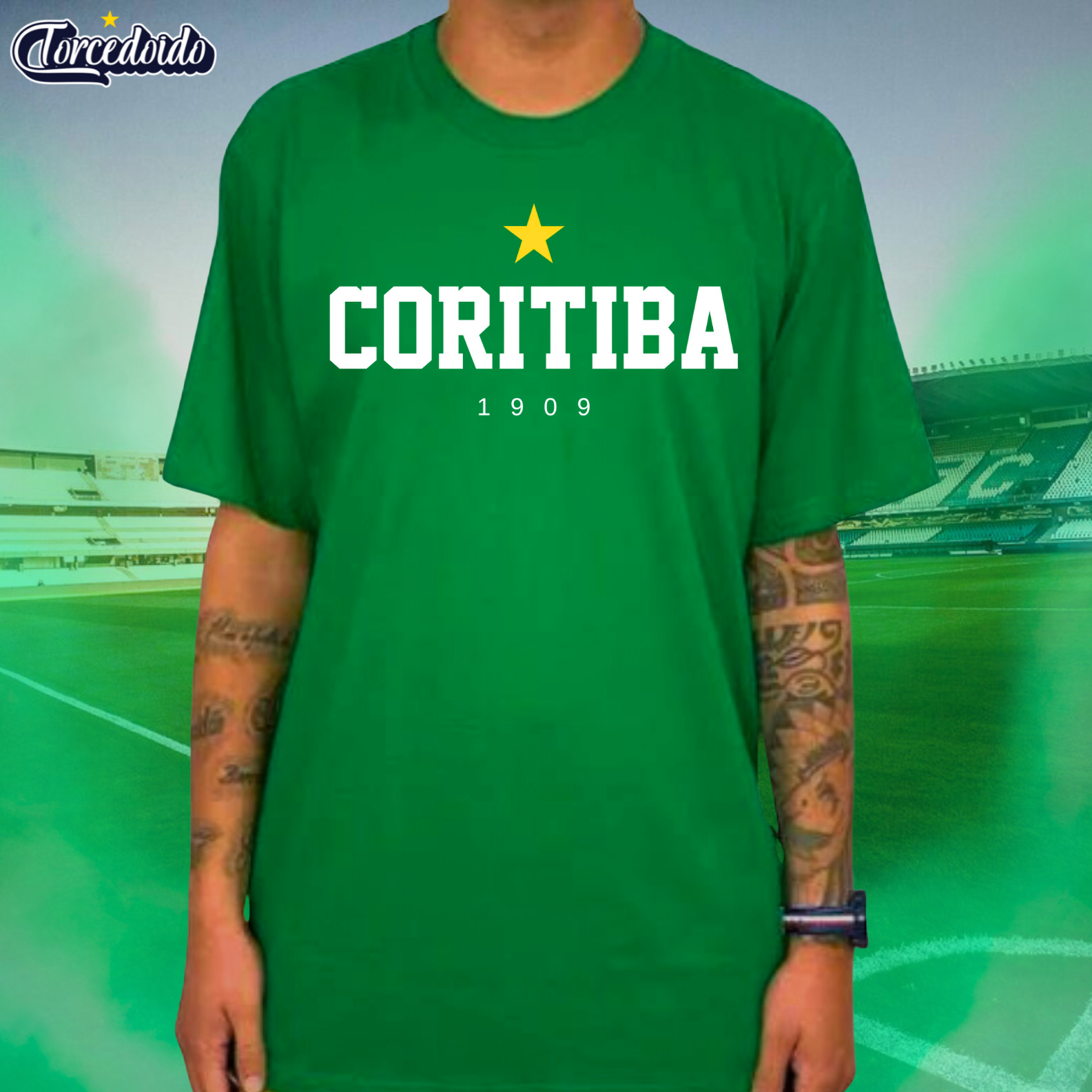 Nome do produto: Camiseta Basic Tradicional - Coritiba