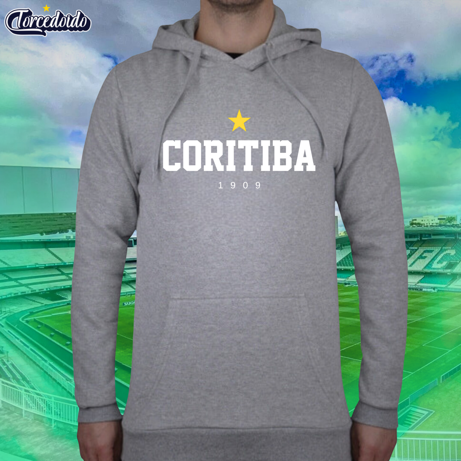 Nome do produto: Moletom Canguru Coritiba - Coritiba