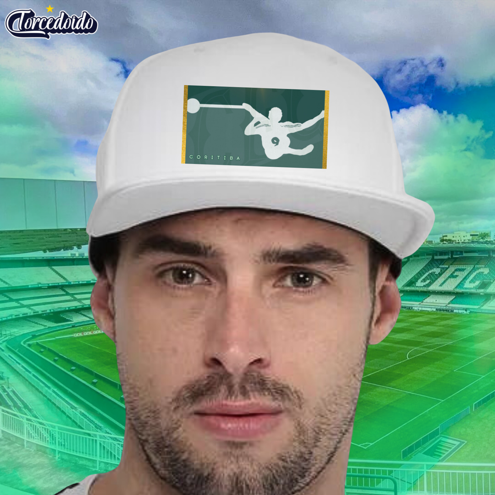 Nome do produto: Boné Aba Reta Jogador - Coritiba