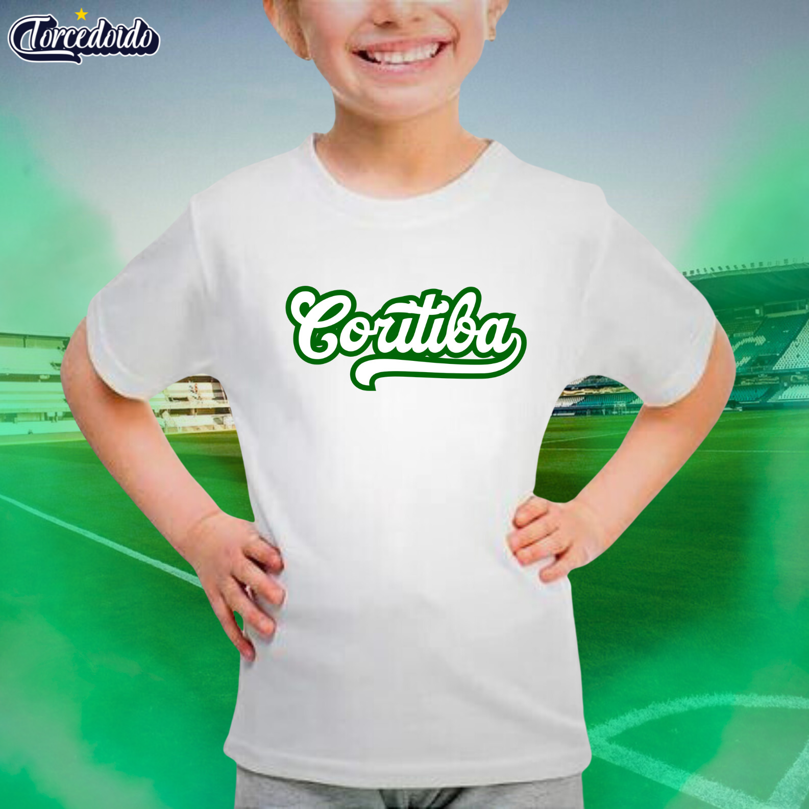 Nome do produto: Camiseta Infantil Old - Coritiba