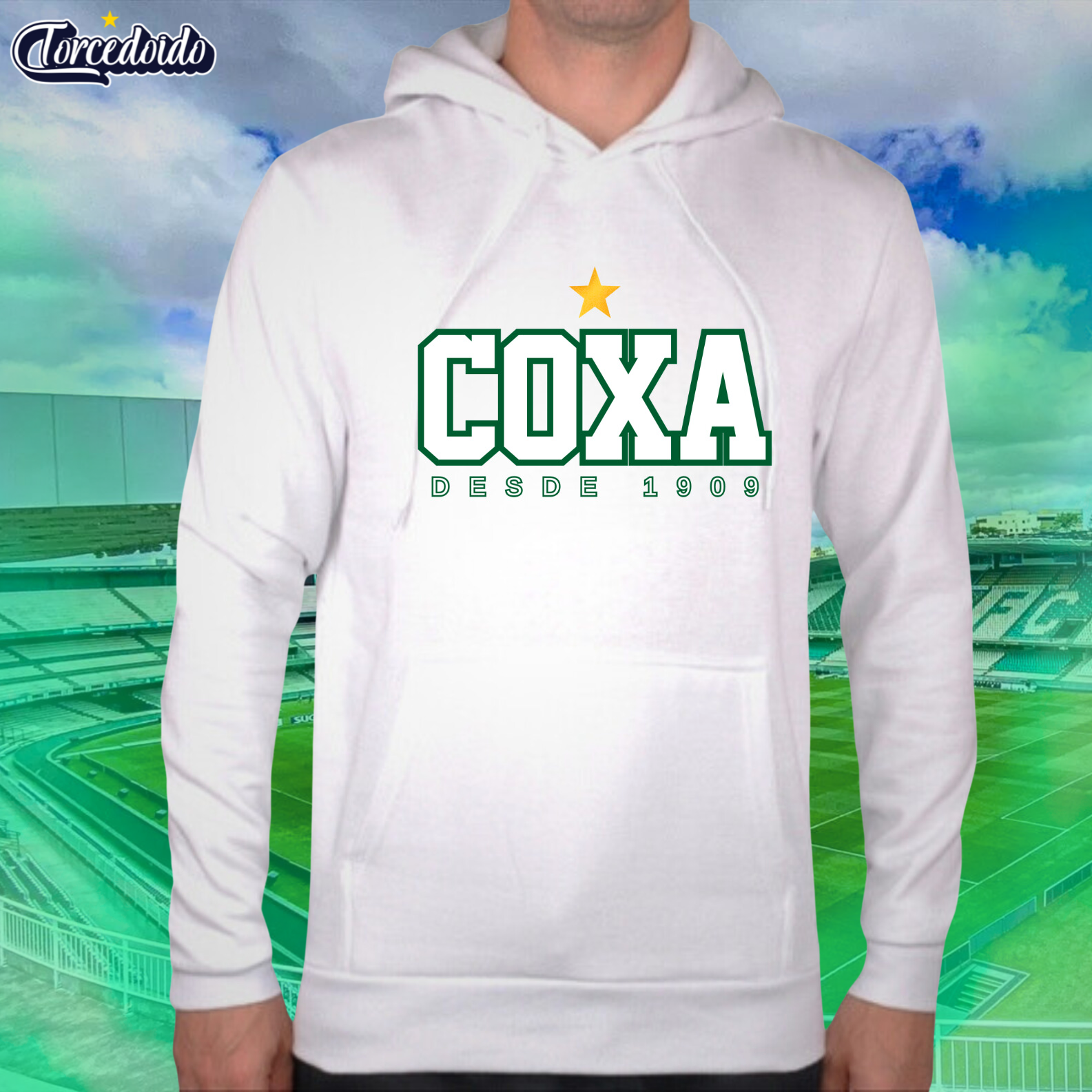 Nome do produto: Moletom Canguru Coxa - Coritiba