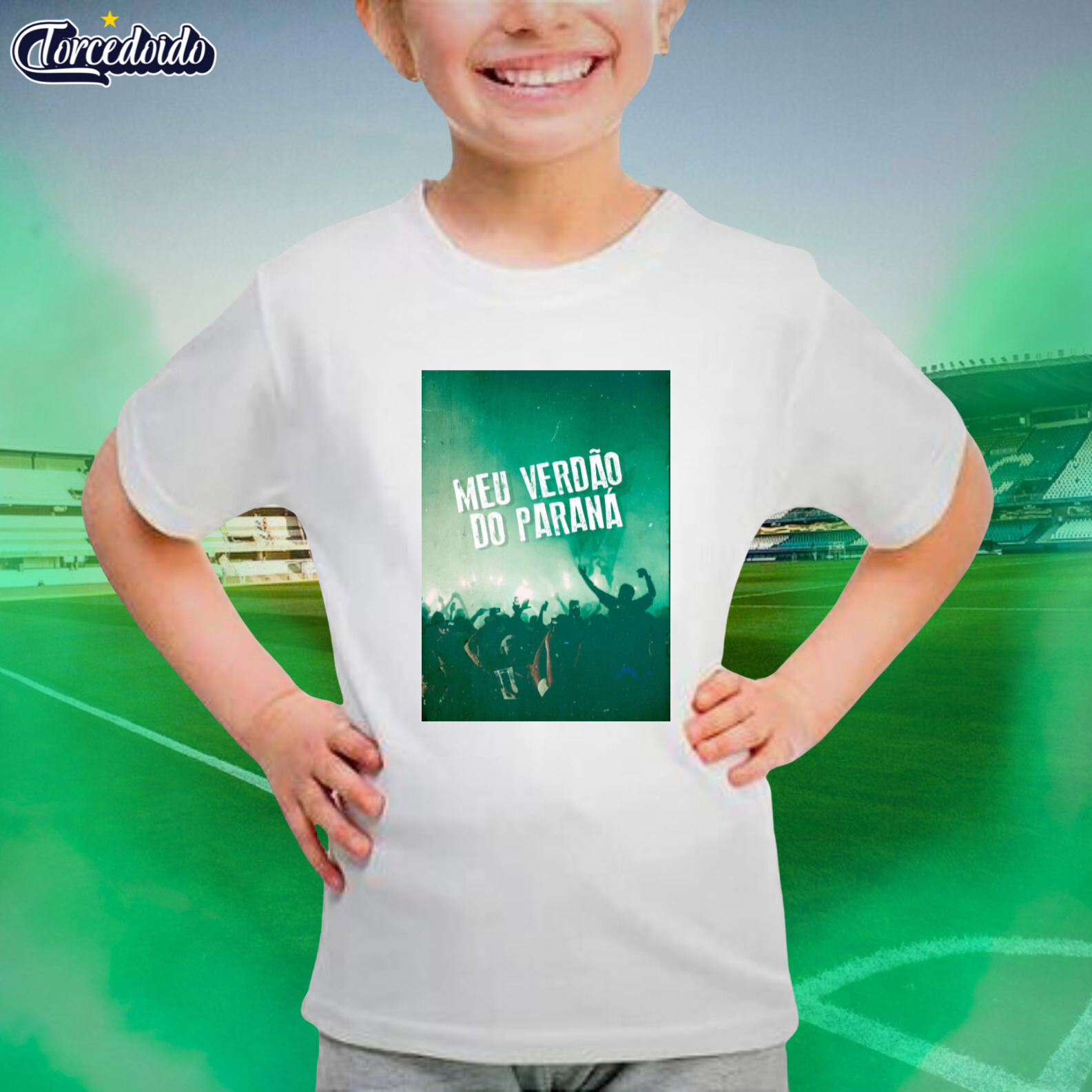 Nome do produto: Camiseta Infantil Verdão - Coritiba