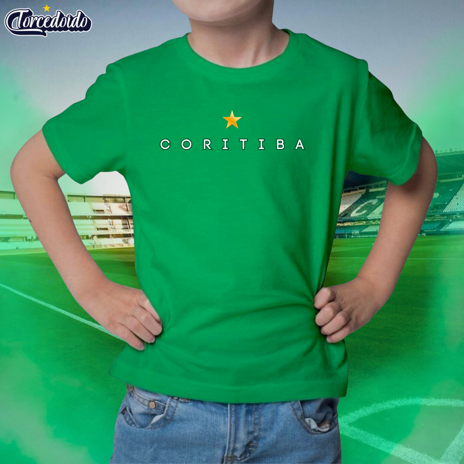 Nome do produto: Camiseta Infantil Basic - Coritiba