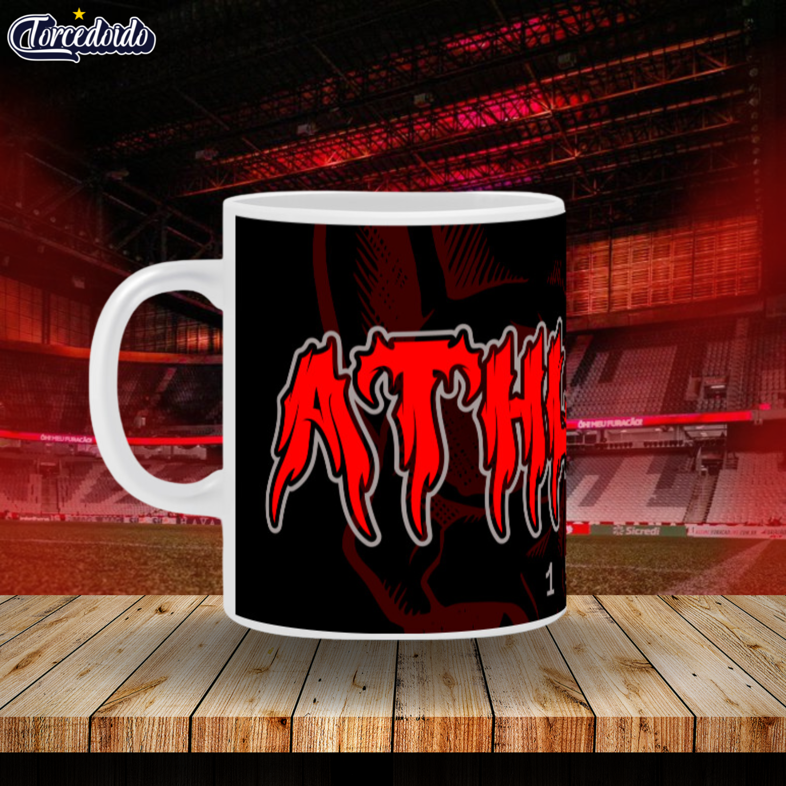 Nome do produto: Caneca Cerâmica Blood - Athletico