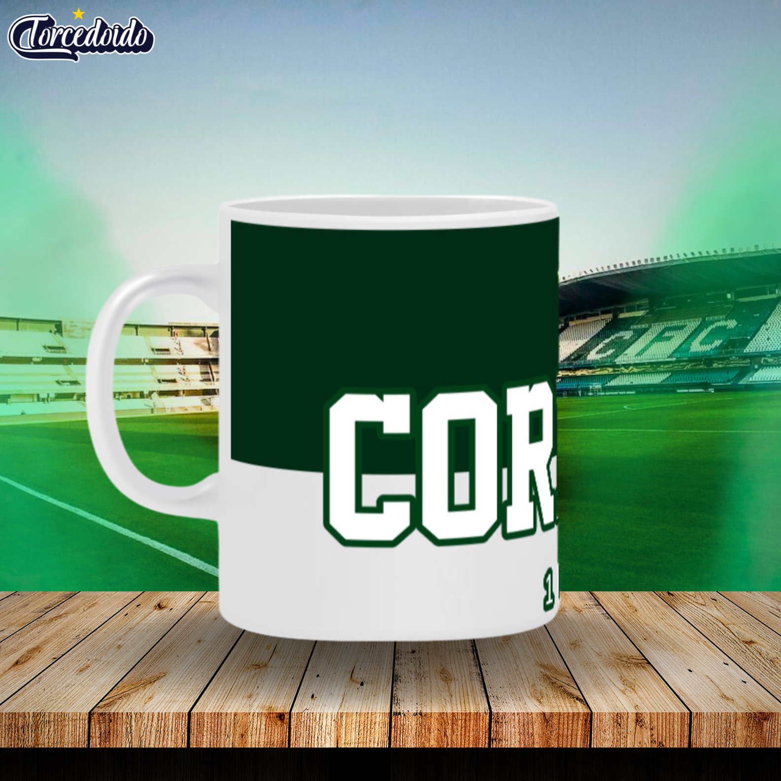 Nome do produto: Caneca Cerâmica Tradicional - Coritiba