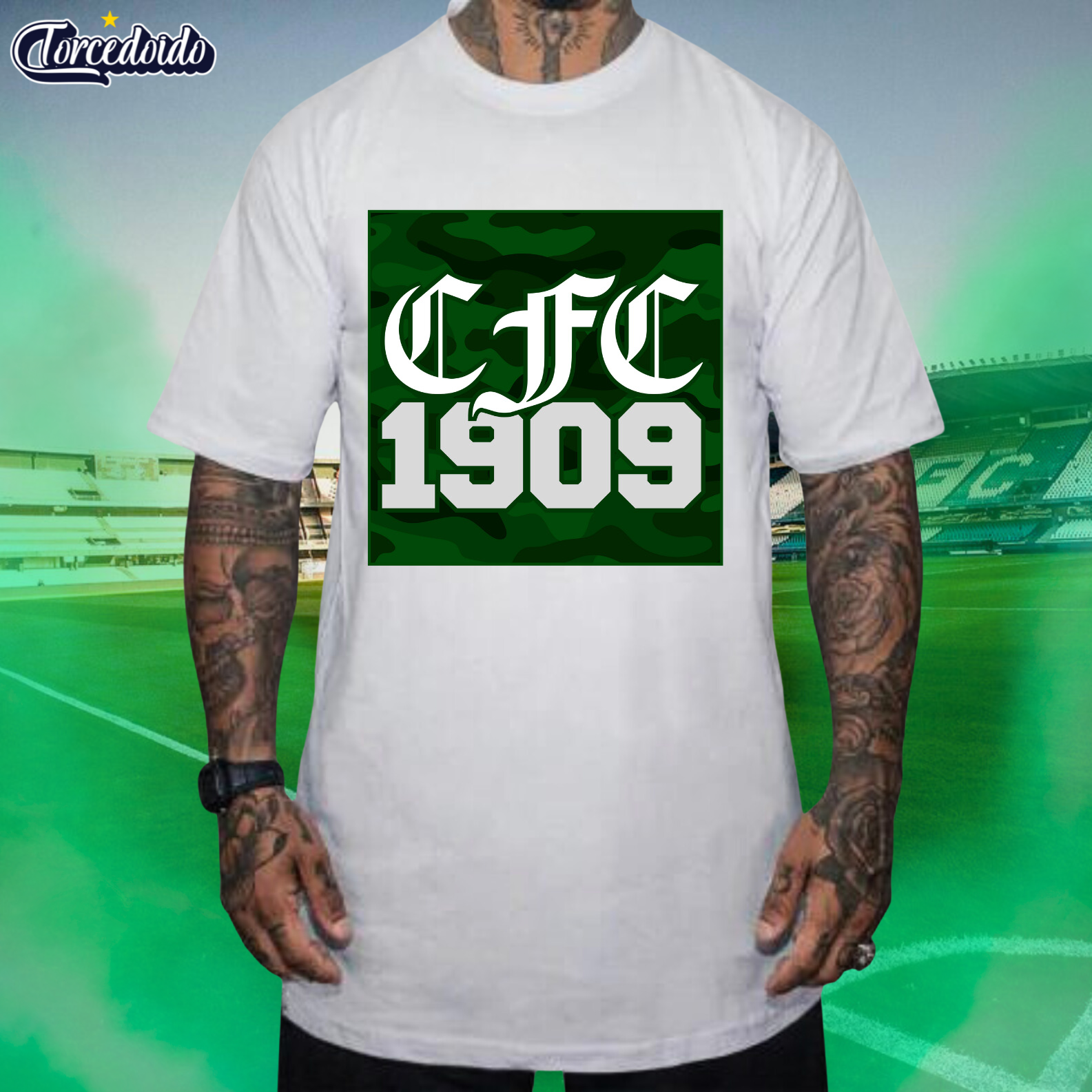 Nome do produto: Camiseta Camuflado - Coritiba