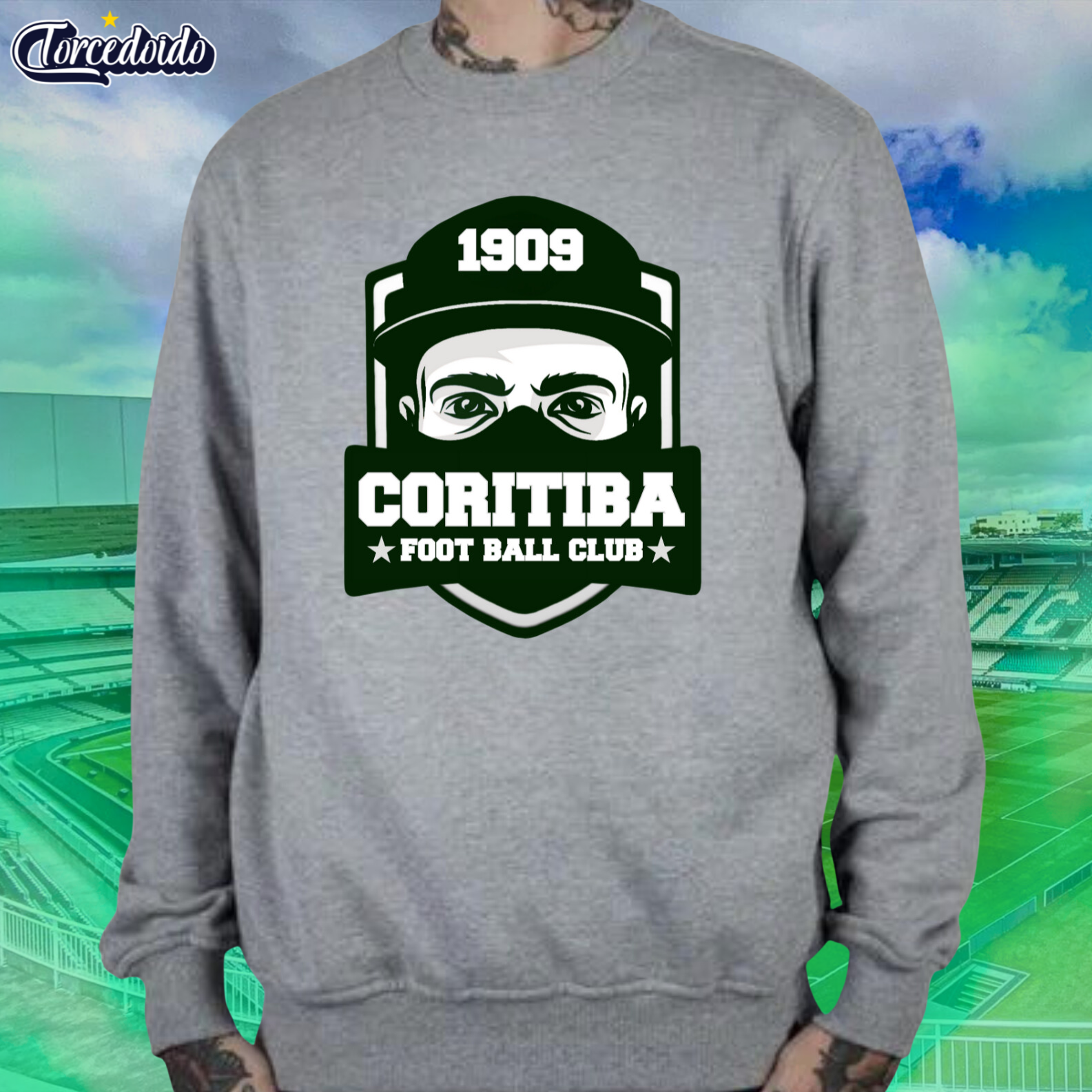 Nome do produto: Moletom Careca Home - Coritiba