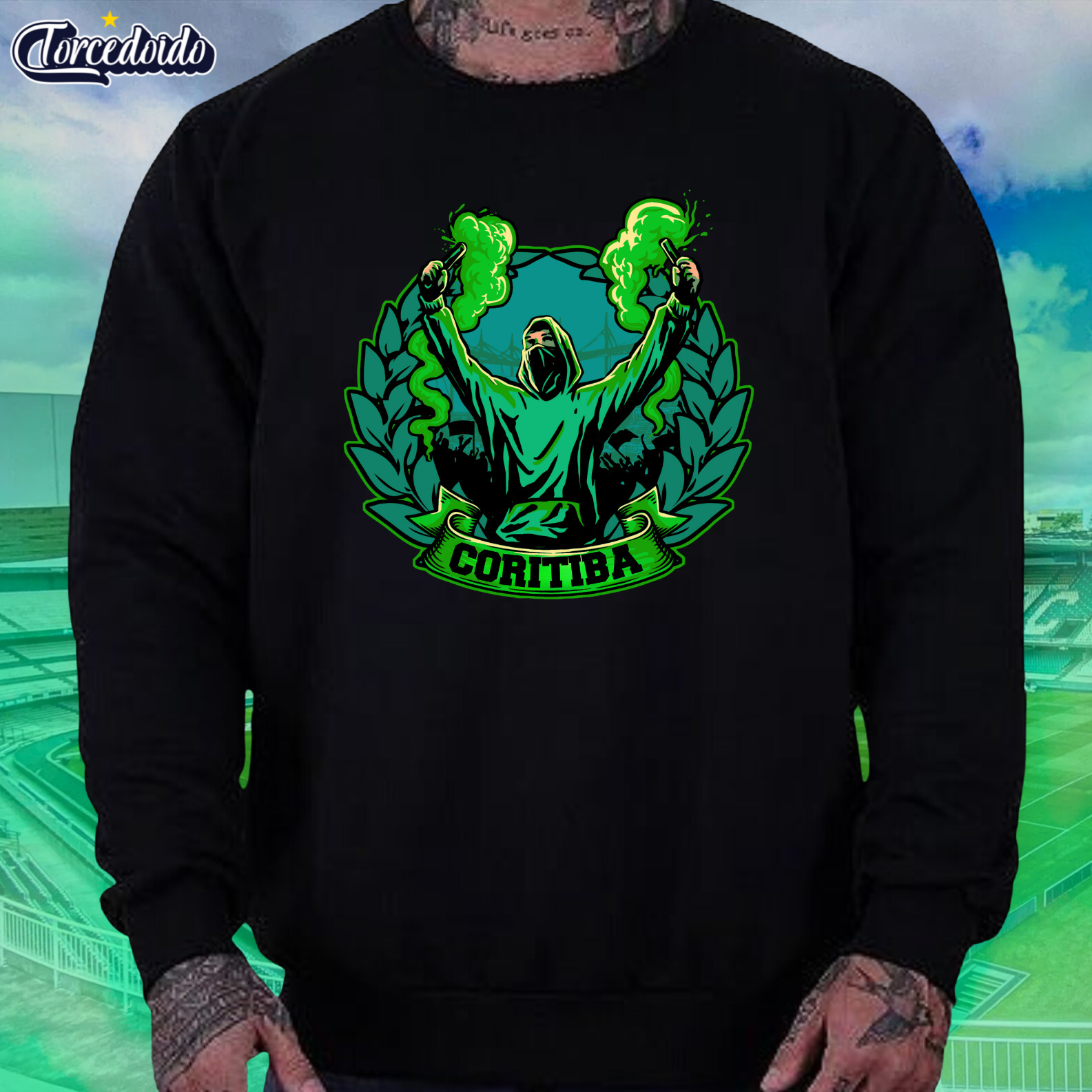 Nome do produto: Moletom Careca Smoke- Coritiba