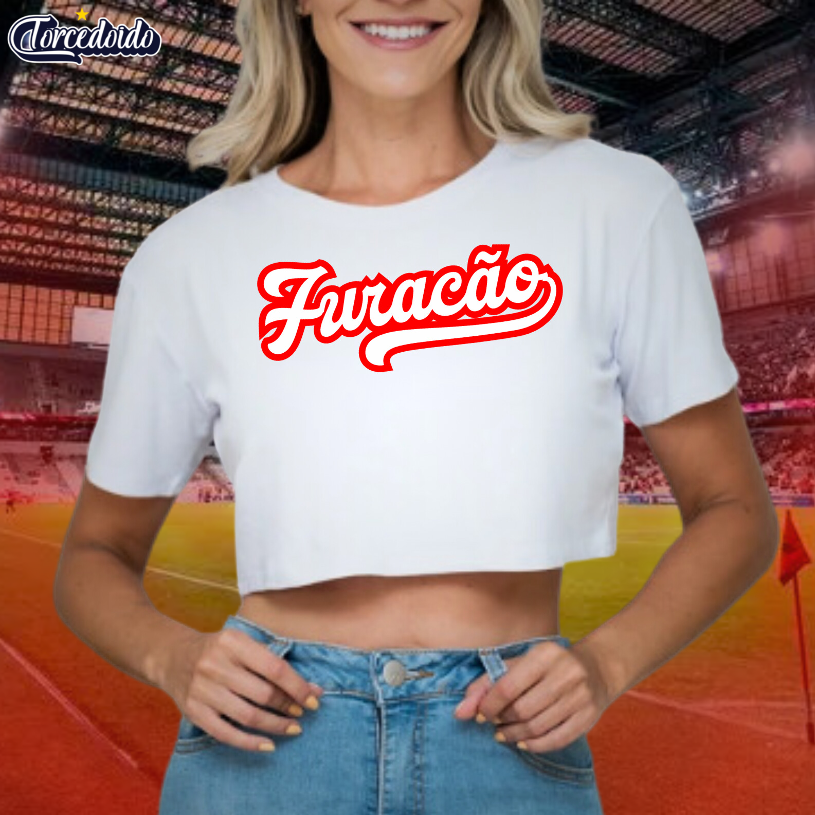 Nome do produto: Cropped Furacão Old - Athletico