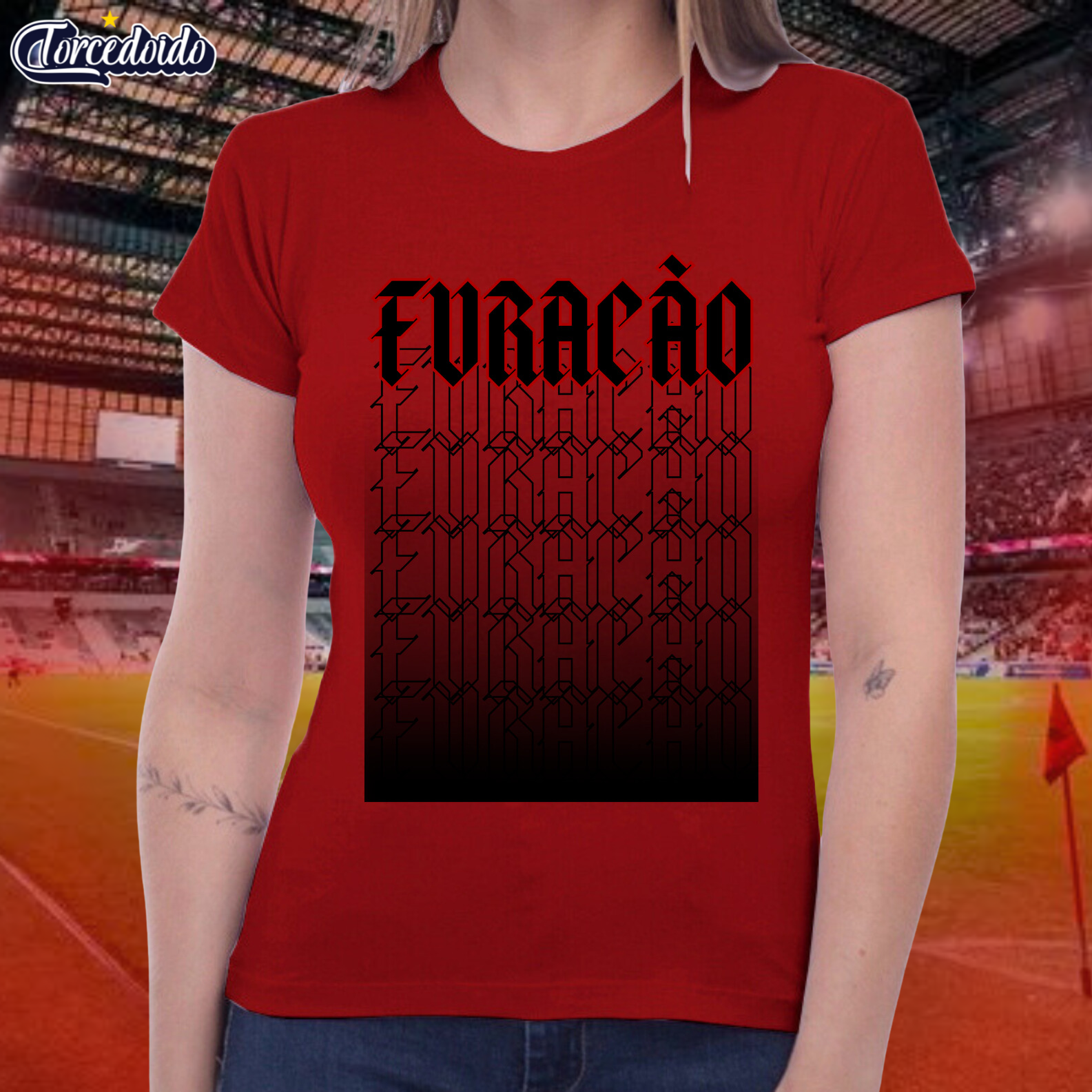 Nome do produto: Camiseta Baby Look Gradiente - Athletico