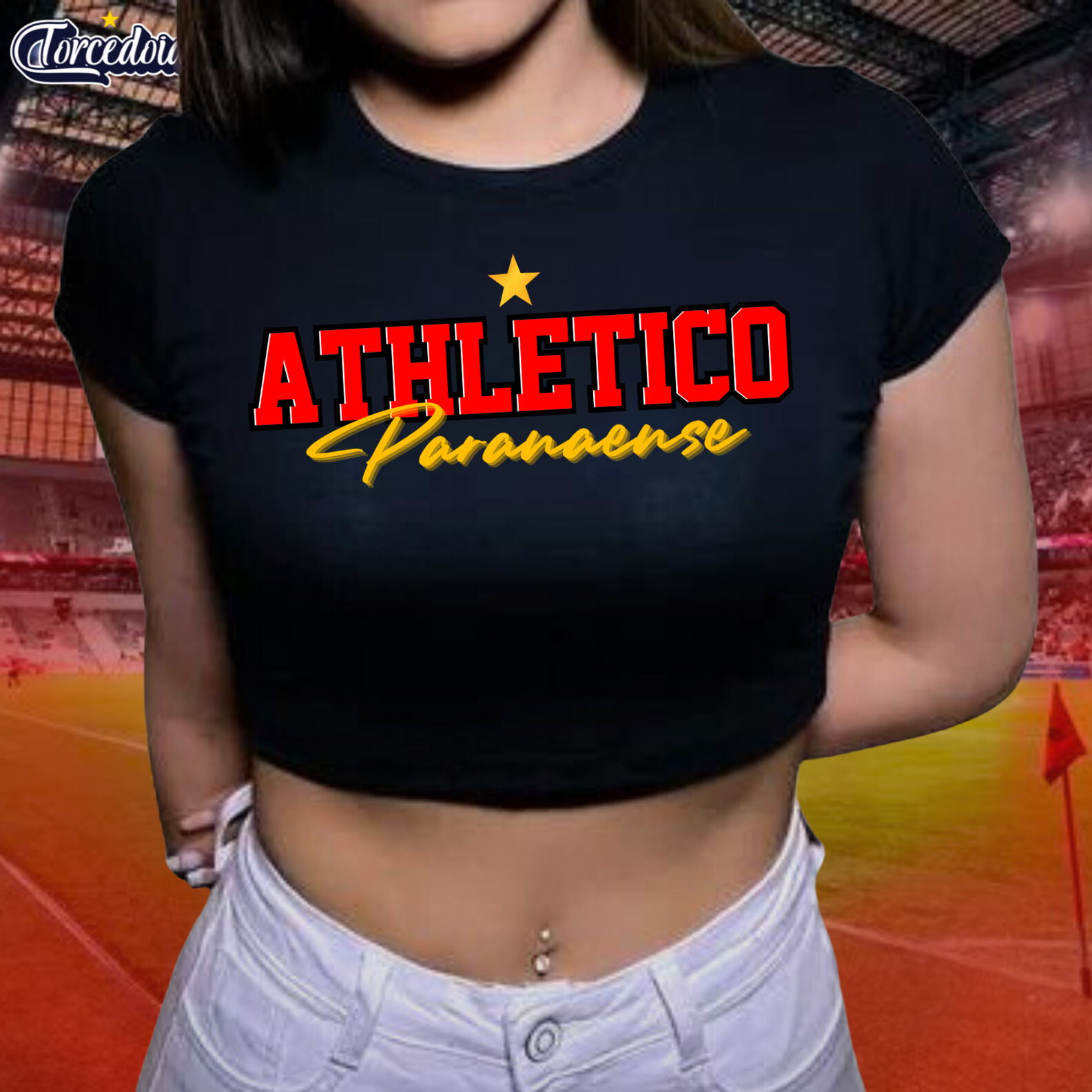 Nome do produto: Cropped Tradicional - Athletico