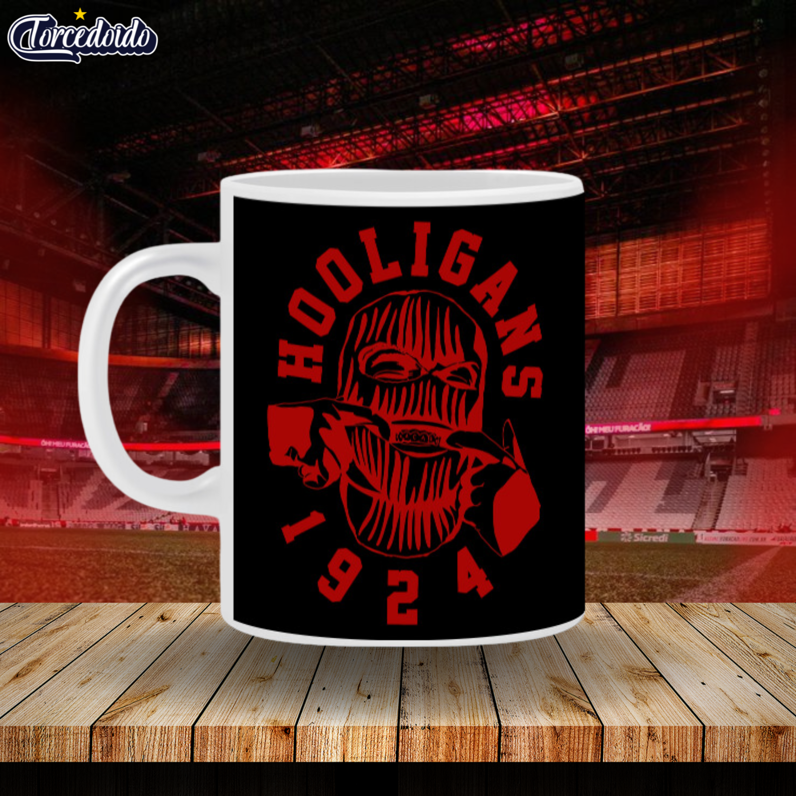 Nome do produto: Caneca Cerâmica Hooligans 1924 - Athletico