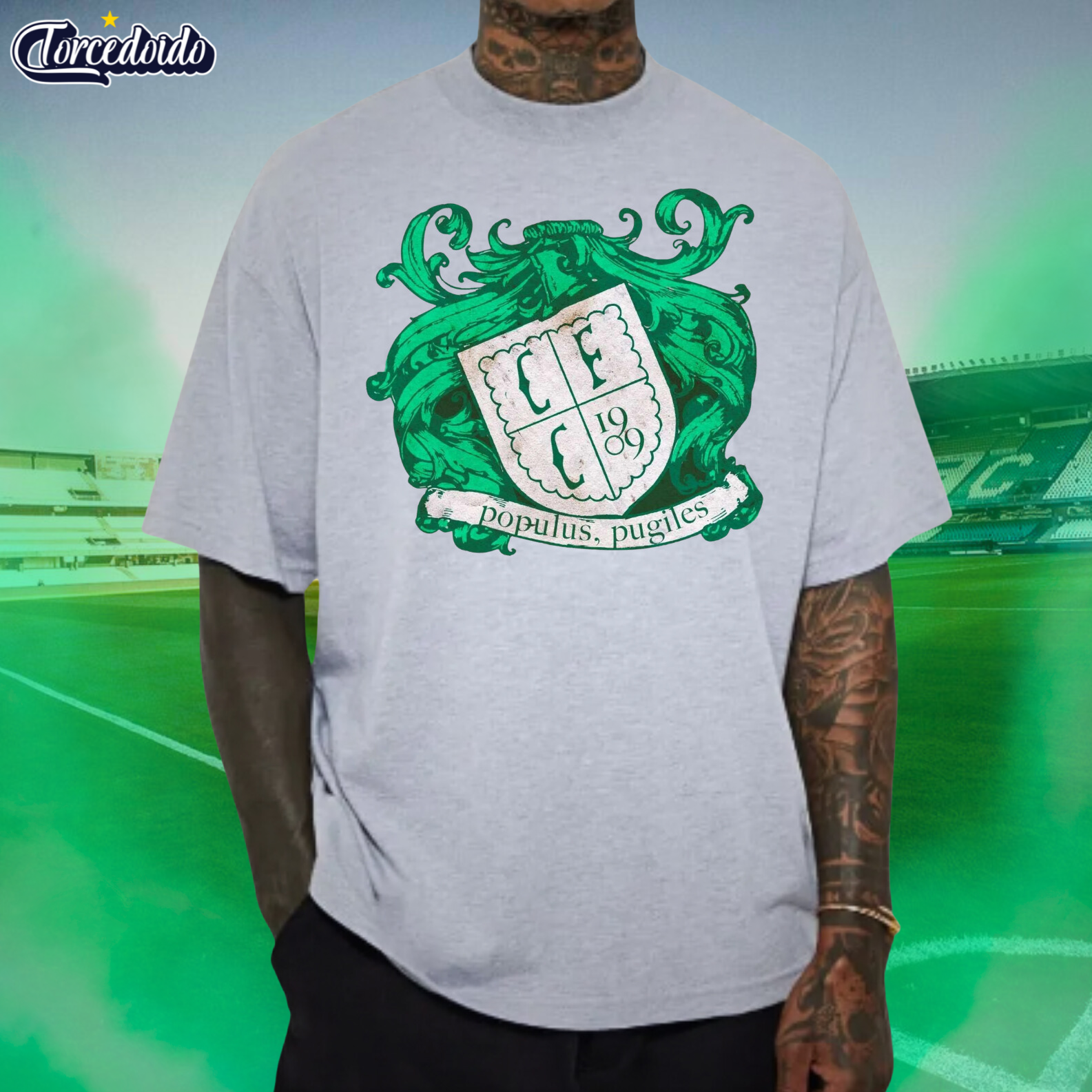 Nome do produto: Camiseta Escudo Medieval - Coritiba