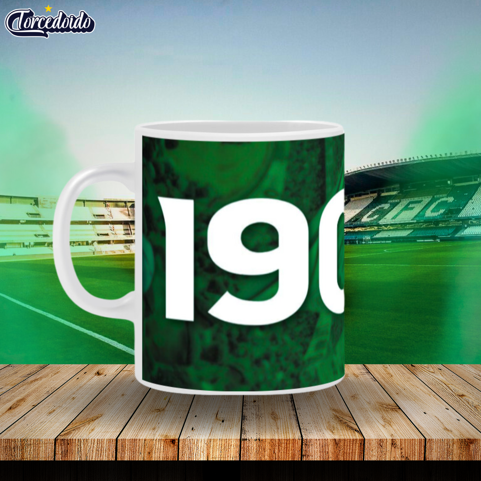 Nome do produto: Caneca Cerâmica Torcida 1909 - Coritiba