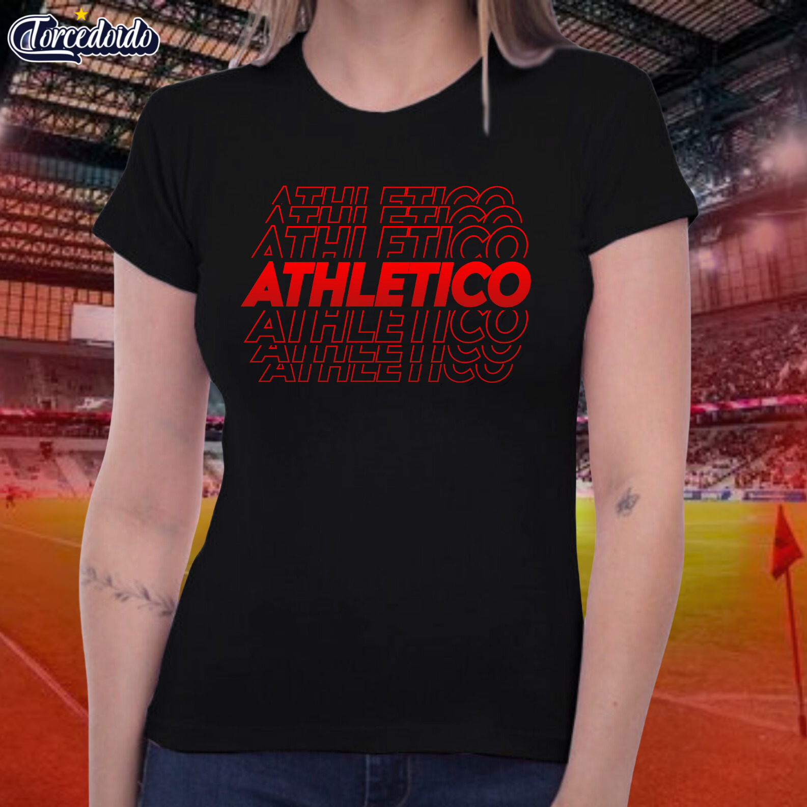 Nome do produto: Camiseta Baby Look Athletico Multi - Athletico