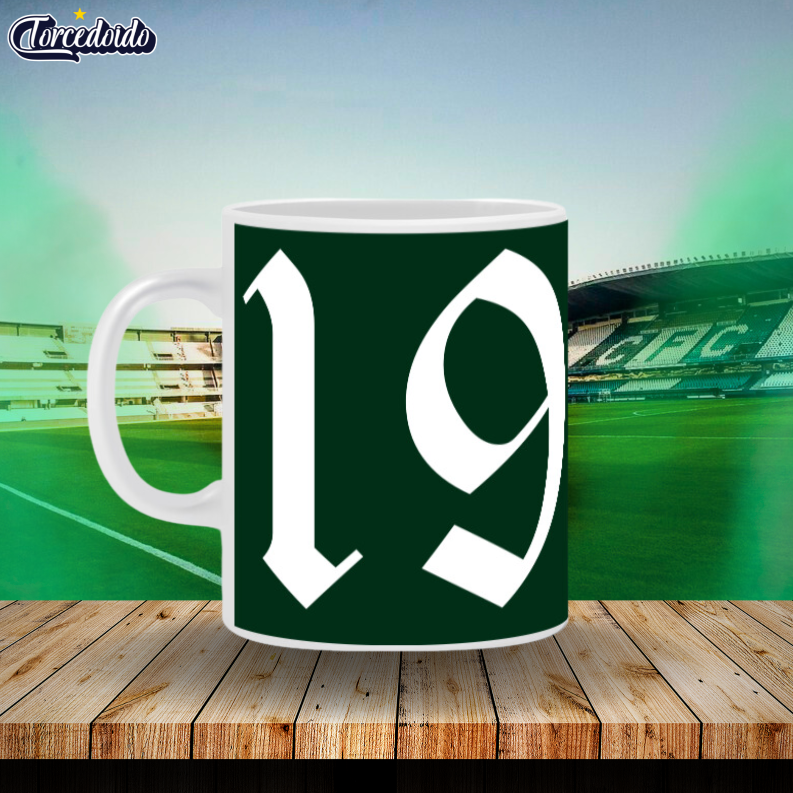 Nome do produto: Caneca Cerâmica Padrão 1909 - Coritiba