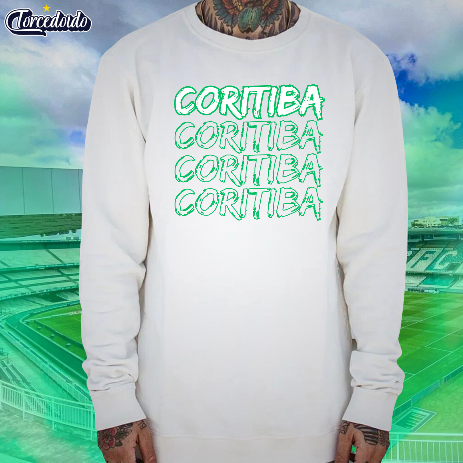 Nome do produto: Moletom Careca Coritiba 3x - Coritiba