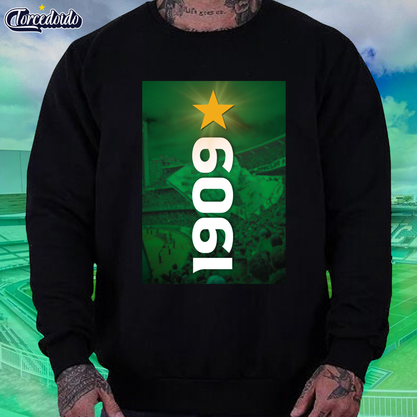 Nome do produto: Moletom Careca Torcida 1909 - Coritiba