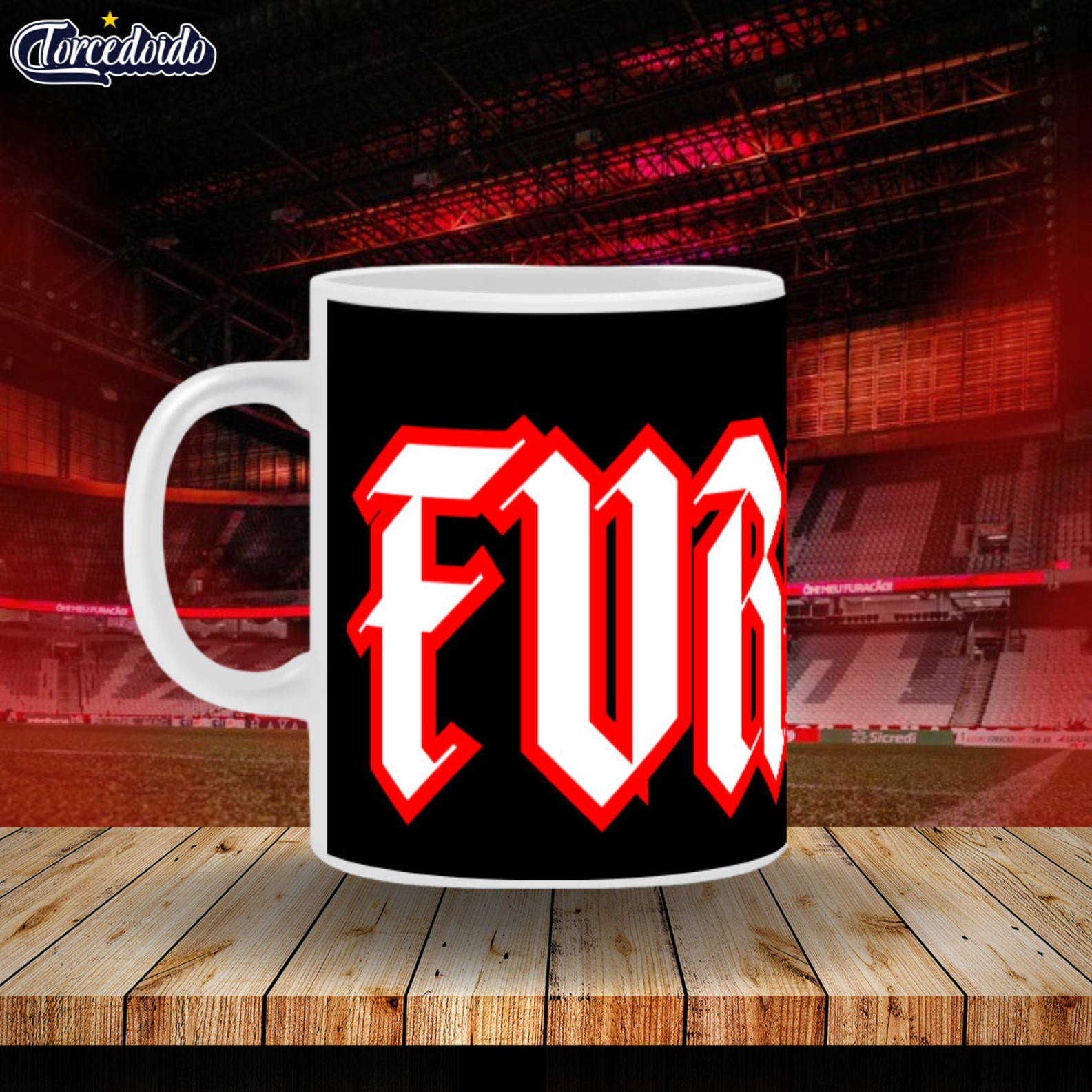 Nome do produto: Caneca Cerâmica Furacão - Athletico